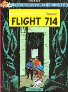 Couverture du livre « The adventures of Tintin t.22 ; flight 714 » de Herge aux éditions Casterman