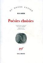 Couverture du livre « Poésies choisies » de Auden Wh aux éditions Gallimard