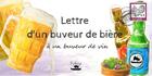 Couverture du livre « Lettre d'un buveur de bière à un buveur de vin » de Ludovic Iacovo aux éditions Pytheas