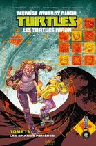 Couverture du livre « Les Tortues Ninja - TMNT Tome 13 : les grands remèdes » de Tom Waltz et Mateus Santolouco et Kevin Eastmann aux éditions Hicomics