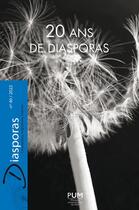 Couverture du livre « 20 ans de diasporas » de Dalachanis Angelos aux éditions Pu Du Midi
