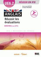 Couverture du livre « UE 6.2 anglais ; réussir les évaluations (2e édition) » de Anne-Laure Kieffer aux éditions Estem