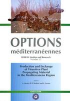 Couverture du livre « Production and exchange of virusfree plant propagating material in the mediterranean region options » de Myrta aux éditions Ciheam