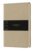 Couverture du livre « Carnet harris poche uni sable » de Castelli aux éditions Castelli Milano