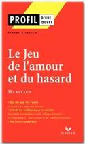 Couverture du livre « Le jeu de l'amour et du hasard de Marivaux » de Claude Eterstein aux éditions Hatier