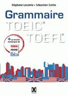 Couverture du livre « Grammaire TOEIC TOEFL » de  aux éditions Ophrys