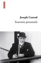 Couverture du livre « Souvenirs personnels » de Joseph Conrad aux éditions Autrement