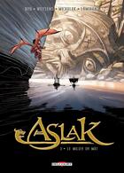 Couverture du livre « Aslak Tome 3 : le milieu du mât » de Fred Weytens et Hub et Emmanuel Michalak aux éditions Delcourt