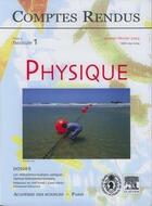 Couverture du livre « Comptes rendus academie des sciences, physique, t.4, fascicule 1, janv-fev 2003 : les telecommunicatio » de  aux éditions Elsevier