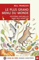 Couverture du livre « Le plus grand menu du monde » de Bill Francois aux éditions Voir De Pres