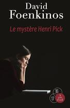 Couverture du livre « Le mystère Henri Pick » de David Foenkinos aux éditions A Vue D'oeil