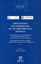 Couverture du livre « Prevention and remedying of environmental damage » de  aux éditions Bruylant