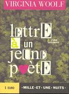 Couverture du livre « A John Lehman: Lettre A Un Jeune Poete » de Virginia Woolf aux éditions Mille Et Une Nuits