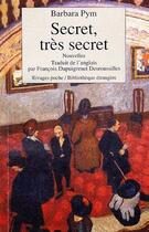 Couverture du livre « Secret, très secret » de Barbara Pym aux éditions Rivages