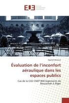 Couverture du livre « Evaluation de l'inconfort aeraulique dans les espaces publics - cas de la cite cnep 800 logements de » de Mestoul Djamel aux éditions Editions Universitaires Europeennes