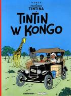 Couverture du livre « Les aventures de Tintin ; przygody Tintina t.2 ; Tintin w Kongo » de Herge aux éditions Casterman