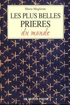 Couverture du livre « Les plus belles prieres du monde » de Marie Maglione aux éditions De Vecchi