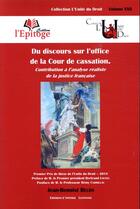 Couverture du livre « Du discours sur l'office de la cour de cassation. » de Jean-Benoist Beldat aux éditions Epitoge