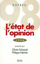 Couverture du livre « L'état de l'opinion ; 1998 » de Tns Sofres aux éditions Seuil