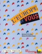 Couverture du livre « L'Europe et vous » de  aux éditions Documentation Francaise