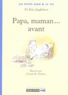Couverture du livre « Papa, maman... avant » de Dubois/Englebert aux éditions Grasset Jeunesse