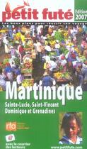 Couverture du livre « GUIDE PETIT FUTE ; COUNTRY GUIDE ; Martinique (édition 2007) » de  aux éditions Le Petit Fute