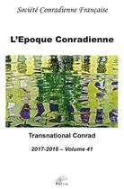 Couverture du livre « L'epoque conradienne vol. 41 » de Nathalie Martiniere aux éditions Pu De Limoges