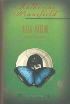 Couverture du livre « Villa Pauline et autres poèmes » de Katherine Mansfield aux éditions La Nerthe Librairie