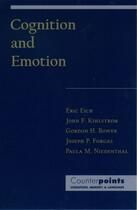 Couverture du livre « Cognition and Emotion » de Niedenthal Paula M aux éditions Oxford University Press Usa