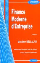 Couverture du livre « Finance Moderne D'Entreprise » de Mondher Bellalah aux éditions Economica