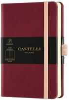 Couverture du livre « Carnet aquarela poche uni cerise noire » de Castelli aux éditions Castelli Milano