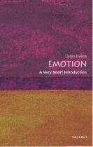 Couverture du livre « Emotion: A Very Short Introduction » de Evans Dylan aux éditions Oup Oxford