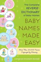 Couverture du livre « Baby Names Made Easy » de Barden Amanda Elizabeth aux éditions Touchstone