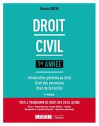 Couverture du livre « Droit civil 1re année (5e édition) » de Romain Boffa aux éditions Lgdj