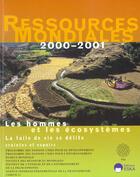 Couverture du livre « Ressources mondiales 2000-2001 » de Idrc aux éditions Eska