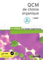 Couverture du livre « QCM de chimie organique : 1er cycle des études médicales » de Mohamed Ayadim aux éditions De Boeck Superieur