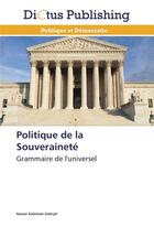 Couverture du livre « Politique de la souverainete » de Gabryel-N aux éditions Dictus