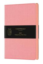 Couverture du livre « Agenda semainier grand format harris rose » de Castelli aux éditions Castelli Milano