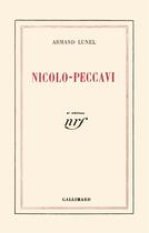Couverture du livre « Nicolo-Peccavi Ou L'Affaire Dreyfus A Carpentras » de Lunel A aux éditions Gallimard