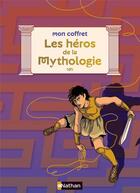 Couverture du livre « Mon coffret les héros de la mythologie » de Helene Montardre aux éditions Nathan