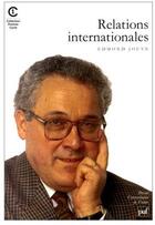 Couverture du livre « Relations internationales » de Edmond Jouve aux éditions Puf