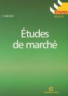 Couverture du livre « Etudes de marche (2e édition) » de Pierre Amerein aux éditions Armand Colin