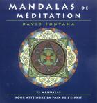 Couverture du livre « Mandalas de meditation » de David Fontana aux éditions Courrier Du Livre