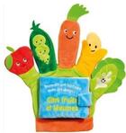 Couverture du livre « Raconte une histoire avec les doigts - cinq fruits et legumes-livre gant » de Francesca Ferri aux éditions Quatre Fleuves