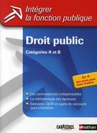 Couverture du livre « Droit public t.30 ; catégories A et B » de Pascal Tuccinardi aux éditions Nathan