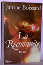 Couverture du livre « La Reconquête » de Janine Boissard aux éditions Fayard