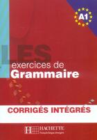 Couverture du livre « Exercices A1 avec corrigés » de M-F Gliemann aux éditions Hachette Fle