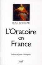 Couverture du livre « L'Oratoire en France » de Boureau Rene aux éditions Cerf