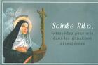 Couverture du livre « Carte Sainte Rita Par Lot De 20 » de Nc aux éditions Ephese