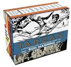 Couverture du livre « Tarzan - newspaper strips ; COFFRET INTEGRALE T.1 A T.4 ; 1967-1979 » de Edgar Rice Burroughs et Russ Manning aux éditions Graph Zeppelin